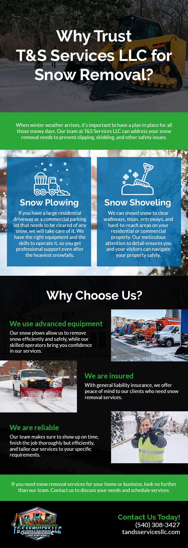 Why Trust T&S Services LLC for Snow Removal?
